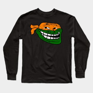 Ninja Trolltle Orange Long Sleeve T-Shirt